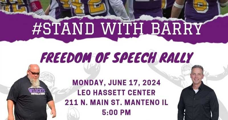 Stand with Barry Freedom of Speech Rally | No Gotion Illinois