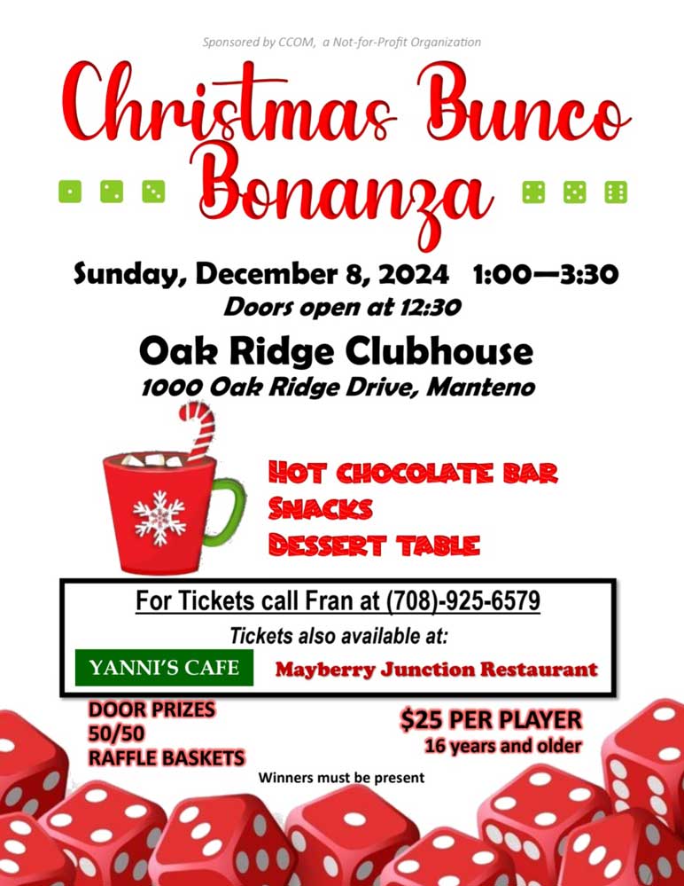 nogotion bunco fundraiser flyer